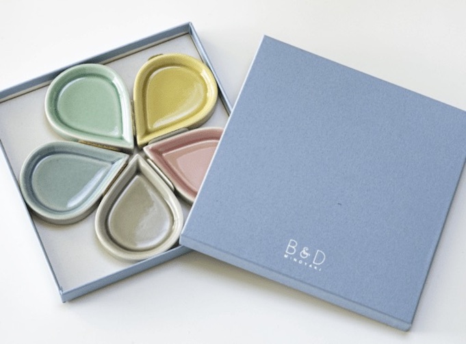 【ギフトボックス】豆皿 しずく 5枚セット用箱